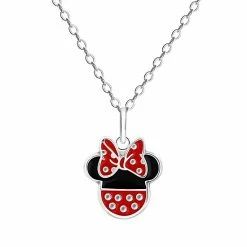 Disney's Minnie Mouse Sterling Silver Enamel Silhouette Pendant Necklace 5 Disney's Minnie Mouse Sterling Silver Enamel Silhouette Pendant Necklace -Disney Sales Store unnamed file 1020