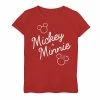 Disney's Mickey & Minnie Mouse Girls 7-16 Outline Graphic Tee -Disney Sales Store unnamed file 1029