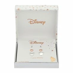 Disney's Mickey Mouse Stud, Heart Stud, & Crystal Bar Stud Earring Set -Disney Sales Store unnamed file 1037