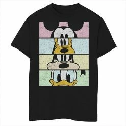 Disney's Mickey Mouse & Friends Boys 8-20 Group Comic Panels Graphic Tee Black -Disney Sales Store unnamed file 1041