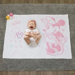 Disney's Minnie Mouse Milestone Baby Blanket -Disney Sales Store unnamed file 1114