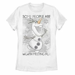 Juniors' Disney Frozen Olaf Some People Are Worth Melting For Tee