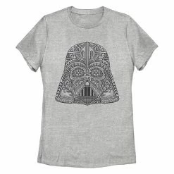 Disney Juniors' Star Wars Darth Vader Henna Pattern Missy Crew Tee