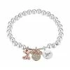 Disney's Minnie Mouse Tri-Tone "Love" Stretch Charm Bracelet -Disney Sales Store unnamed file 112