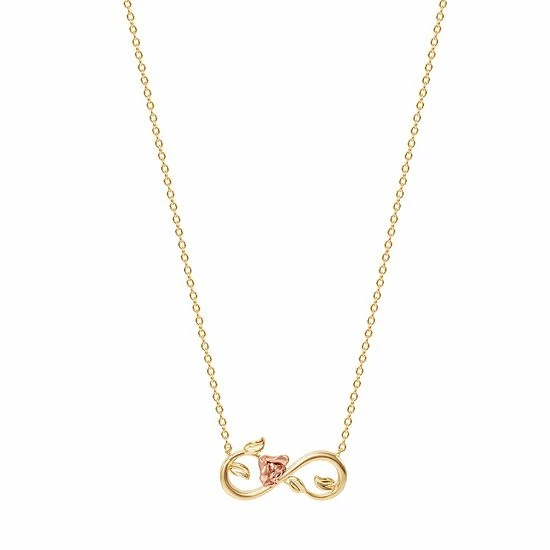 Disney's Belle Two-Tone 18k Gold Plated Rose Eternity Necklace Disney's Belle Two-Tone 18k Gold Plated Rose Eternity Necklace -Disney Sales Store unnamed file 1127
