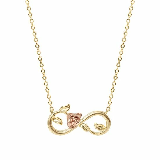 Disney's Belle Two-Tone 18k Gold Plated Rose Eternity Necklace Disney's Belle Two-Tone 18k Gold Plated Rose Eternity Necklace -Disney Sales Store unnamed file 1128