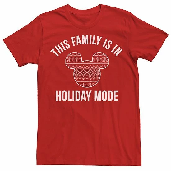 Men's Disney Mickey And Friends Christmas Family Holiday Mode Tee Men's Disney Mickey And Friends Christmas Family Holiday Mode Tee -Disney Sales Store unnamed file 117