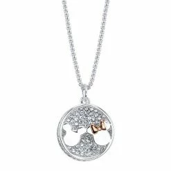 Disney's Mickey & Minnie Mouse "Made For Each Other" Crystal Necklace