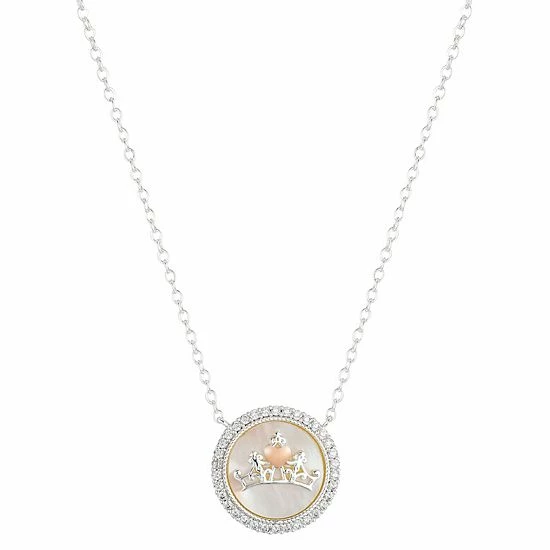 Disney's Princess Mother-of-Pearl & Cubic Zirconia Crown Necklace Disney's Princess Mother-of-Pearl & Cubic Zirconia Crown Necklace -Disney Sales Store unnamed file 1191