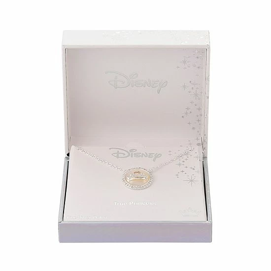 Disney's Princess Mother-of-Pearl & Cubic Zirconia Crown Necklace Disney's Princess Mother-of-Pearl & Cubic Zirconia Crown Necklace -Disney Sales Store unnamed file 1192