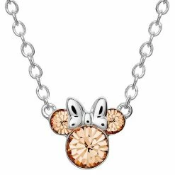 Disney's Minnie Mouse Crystal Birthstone Necklace June