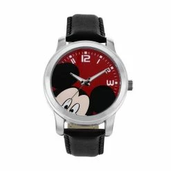 Disney's Mickey Mouse Peekaboo Unisex Leather Watch