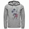 Men's Disney Mickey & Friends Mickey Mouse Plaid Shorts Hoodie Athletic Heather -Disney Sales Store unnamed file 1222