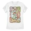 Juniors' Disney Princess Classic Cartoon Group Collage Graphic Tee -Disney Sales Store unnamed file 1252