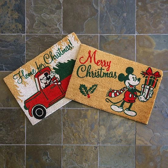 Disney's Mickey Christmas 2-Pack Coir Mat Set 4 Disney's Mickey Christmas 2-Pack Coir Mat Set - Image 2
