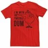 Men's Disney Alice In Wonderland "I'm With Tweedle Dum" Line Art Tee -Disney Sales Store unnamed file 1276