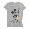 Disney's Mickey Mouse Girls 7-16 Peace Sign Rainbow Short Graphic Tee -Disney Sales Store unnamed file 1278