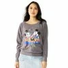 Disney's Mickey And Minnie Mouse Eating Together Slouchy Juniors' Terry Graphic Sweatshirt -Disney Sales Store unnamed file 1294