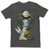 Men's Disney Peter Pan Tinkerbell Keyhole Tee Charcoal Heather -Disney Sales Store unnamed file 1296