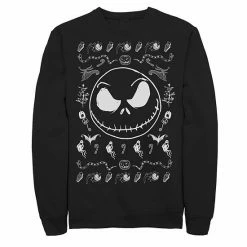 Men's Disney The Nightmare Before Christmas Jack Spooky Pattern Sweatshirt