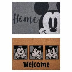 Disney's Mickey Gray 2-Pack Coir Mat Set