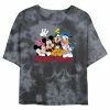 Juniors' Disney Mickey Mouse & Friends Disney Squad Wash Crop Tee
