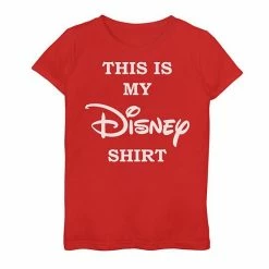 Disney Girls 7-16 This Is My Disney Shirt Chest Logo Graphic Tee Tahi Blue -Disney Sales Store unnamed file 1396