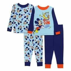 Disney's Mickey Mouse Toddler Boy "Fun Starts Here" 4-Piece Pajama Set