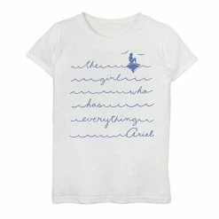 Disney's The Little Mermaid Girls 7-16 Ariel The Girl Who Has Everything Graphic Tee White -Disney Sales Store unnamed file 1400