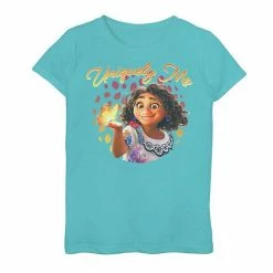 Disney's Encanto Girls 7-16 Isabela Uniquely Me Portrait Graphic Tee Black
