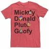 Men's Disney Mickey And Friends Name Stack Tee Charcoal Heather -Disney Sales Store unnamed file 1440