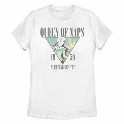 Juniors' Disney's Sleeping Beauty "Nap Queen" Missy Crew Tee