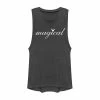 Juniors' Disney Mickey And Friends Minnie Magical Text Graphic Muscle Tank Top