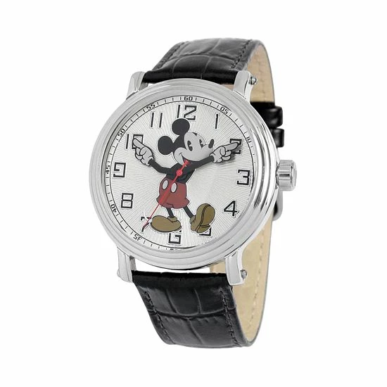 Disney's Mickey Mouse Men's Leather Watch 3 Disney's Mickey Mouse Men's Leather Watch