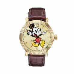 Disney's Mickey Mouse Men's Leather Watch Brown -Disney Sales Store unnamed file 1616