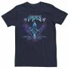 Men's Disney Villains Hades Rock N Roll Style Portrait Tee Navy -Disney Sales Store unnamed file 1644