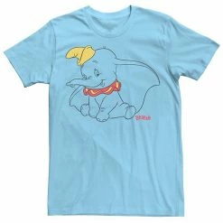 Men's Disney Dumbo Outline Logo Tee Light Blue -Disney Sales Store unnamed file 1649