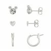 Disney's Mickey Mouse Crystal Stud, Heart Stud & Click-Top Hoop Earring Set 2 Disney's Mickey Mouse Crystal Stud, Heart Stud & Click-Top Hoop Earring Set -Disney Sales Store unnamed file 1690
