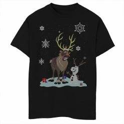 Disney's Frozen 2 Boys 8-20 Sven Olaf Snowman Ugly Sweater Graphic Tee