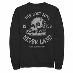 Men's Disney Peter Pan The Lost Boys Never Land 1953 Skull Island Sweatshirt Navy