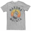 Men's Disney The Lion King Timon & Pumba Hakuna Matata Lifestyle Tee Light Blue -Disney Sales Store unnamed file 1755