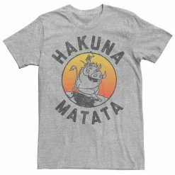 Men's Disney The Lion King Timon & Pumba Hakuna Matata Lifestyle Tee Light Blue