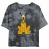 Juniors' Disney Pluto The Dog Portrait Wash Crop Tee -Disney Sales Store unnamed file 1817