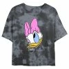 Juniors' Disney Daisy Duck Winking Face Portrait Wash Crop Tee -Disney Sales Store unnamed file 1820