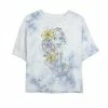 Juniors' Disney Princess Tangled Rapunzel Floral Pencil Sketch Bombard Wash Crop Graphic Tee -Disney Sales Store unnamed file 1823