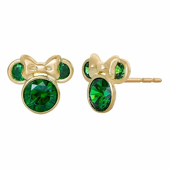 Disney's Minnie Mouse 10k Gold Cubic Zirconia Birthstone Stud Earrings Gold Tone January 5 Disney's Minnie Mouse 10k Gold Cubic Zirconia Birthstone Stud Earrings Gold Tone January - Image 3