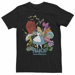 Big & Tall Disney Alice In Wonderland Walking Through The Flowers Tee