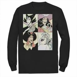 Men's Disney Villains Anime Watercolor Panels Tee