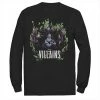 Men's Disney Villains Green Flame Group Shot Long Sleeve Tee