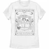 Juniors' Disney Hocus Pocus The Sisters Tarot Card Line Art Tee